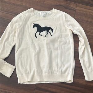 Charter Club Pima cotton horse sweater